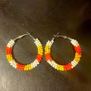 Brand New Handmade Beaded Halloween Earrings